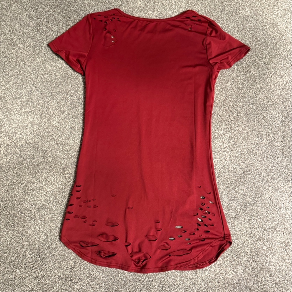 Women’s ripped up tee shirt